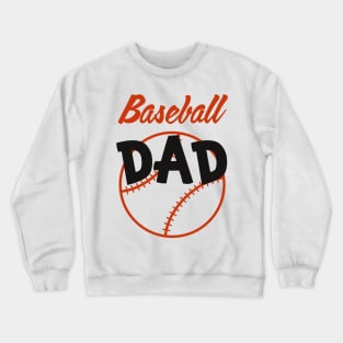 Baseball Dad for Men Boys Kid Happy Fathers Day Crewneck Sweatshirt